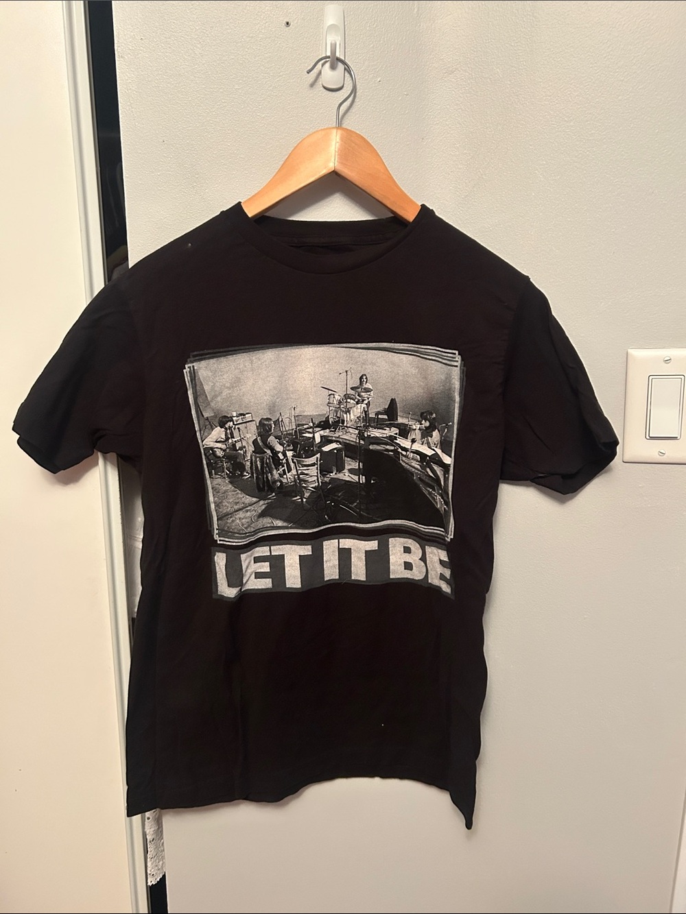 The Beatles collaboration with Apple, Black Graphic 'LET IT BE' Short Sleeve Tee